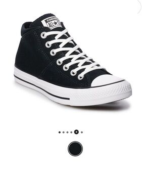 Women’s Chuck Taylor Converse Mid Rise High Top Sneakers in Black and White